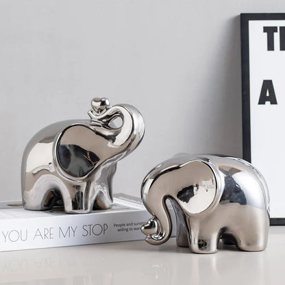 Figurita de elefante de dibujos animados, decoración bohemia para el hogar, adorno para sala de estar, vitrina de vino, escritorio, mueble de TV.