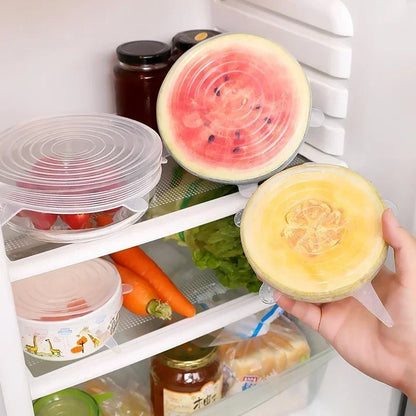 Silicone Stretch Lids | Reusable Food Covers for Bowls, Pots, and Containers