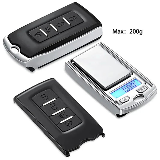 Mini Digital Pocket Scale with LCD Display | 0.01g Precision Car Key Shape