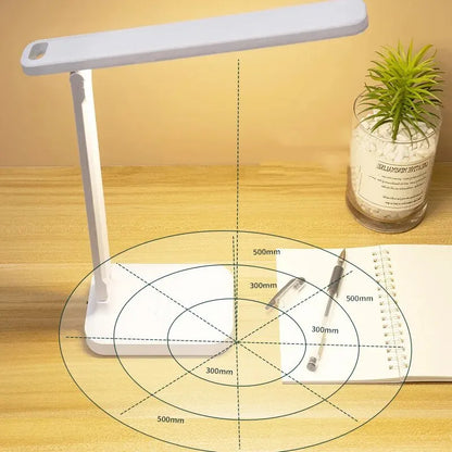 LED Foldable Desk Lamp | 3 Stepless Dimming Touch Control Eye-Care Reading Light