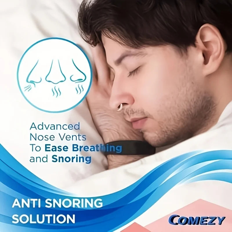 Lot de 3 écarteurs nasaux en silicone pour le sommeil | Aide naturelle anti-ronflement pour un meilleur sommeil