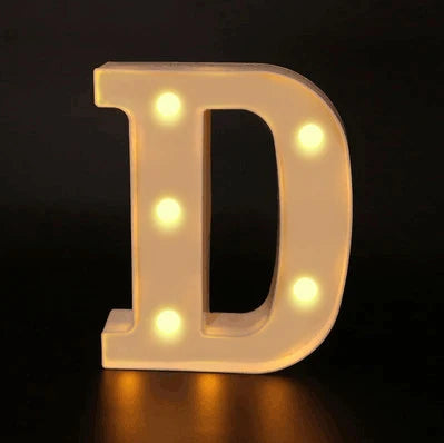 16cm Letter LED Night Light | Alphabet Luminous Decorative Lamp for Party
