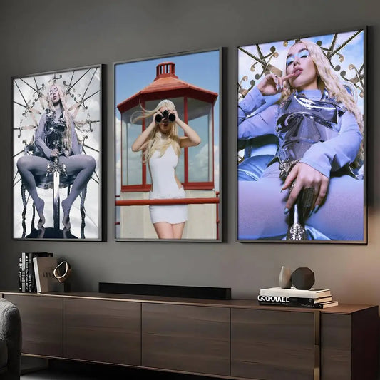 Cantante Ava Max Don't Click Play Póster HD Pósters Hogar Habitación Bar Cafetería Decoración Arte de Pared Pintura Cuadro