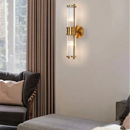 Lampe murale LED moderne créative et simple en cristal européen pour salon, bureau, chambre à coucher, chevet, éclairage décoratif
