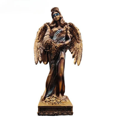 Nouvelle Déesse Grecque de la Richesse Résine Artisanale Statue Cadeau Caisse Bureau Décoration Ornement Accessoires de Décoration Intérieure