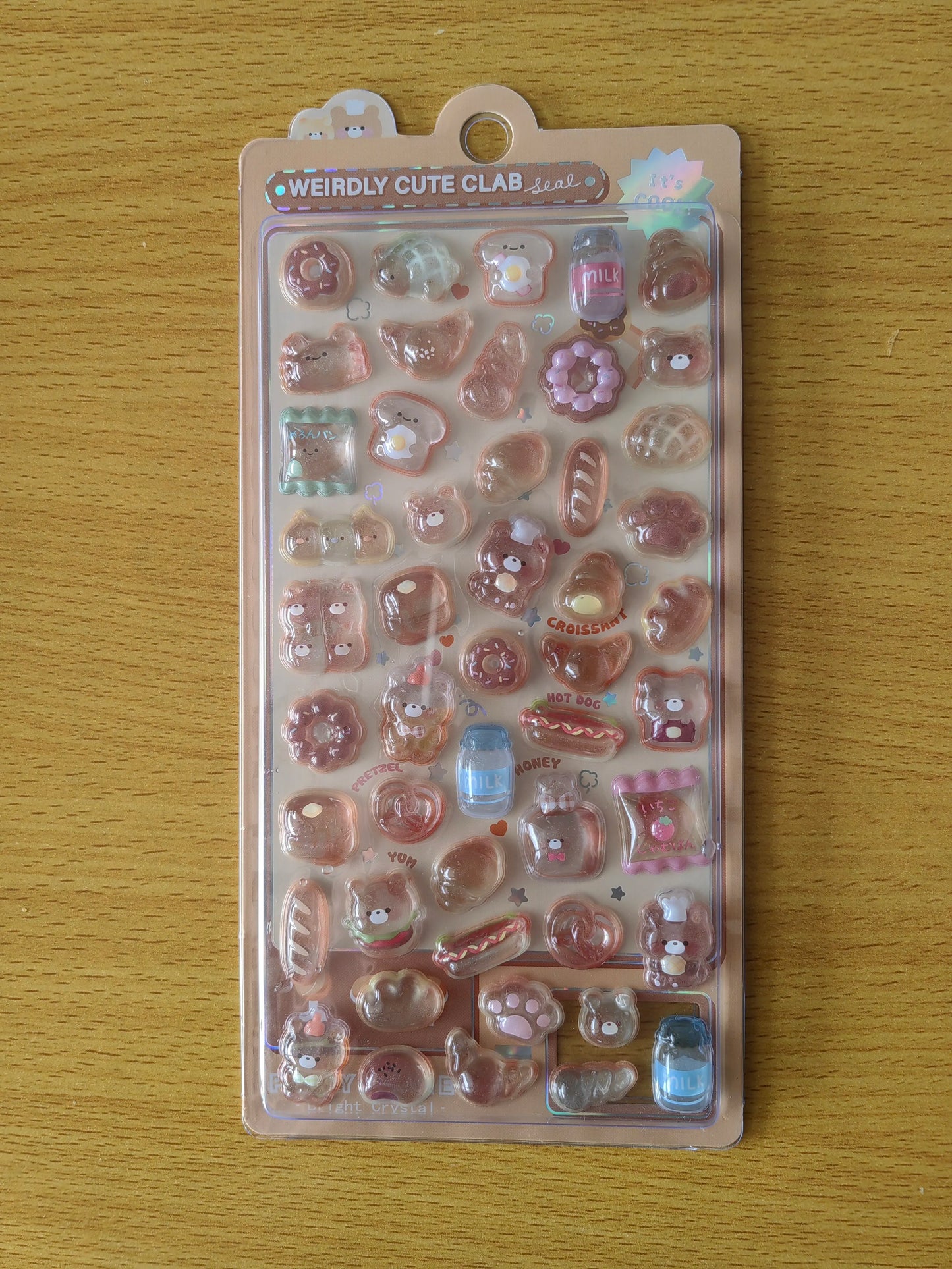3D Food Stamping Seal Sticker | Japanese Anime Decorative Craft Stickers for Kids