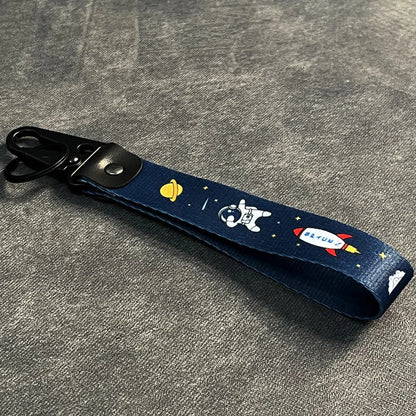 Nylon Key Strap Embroidery Lanyard | JDM Racing Car Keychain