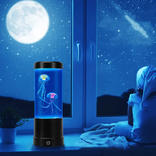 Jellyfish LED Lamp | 8-Color Changing Remote Control Aquarium Night Light