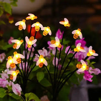 Solar 6/8-Head Bee LED Garden Light Outdoor Waterproof Decorative Lights,Landscape Lighting For Garden,Yard,Lawn,Pathway,Terrace