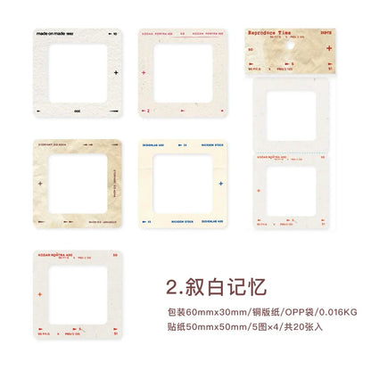 Vintage Cat Sticker Pack | 20pcs Cute Scrapbooking Labels