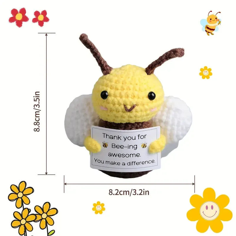 Emotional Support Pickles Handmade Mini Funny Cucumber Gift Cute Handwoven Ornaments Crochet Knitting Doll Christmas Gift