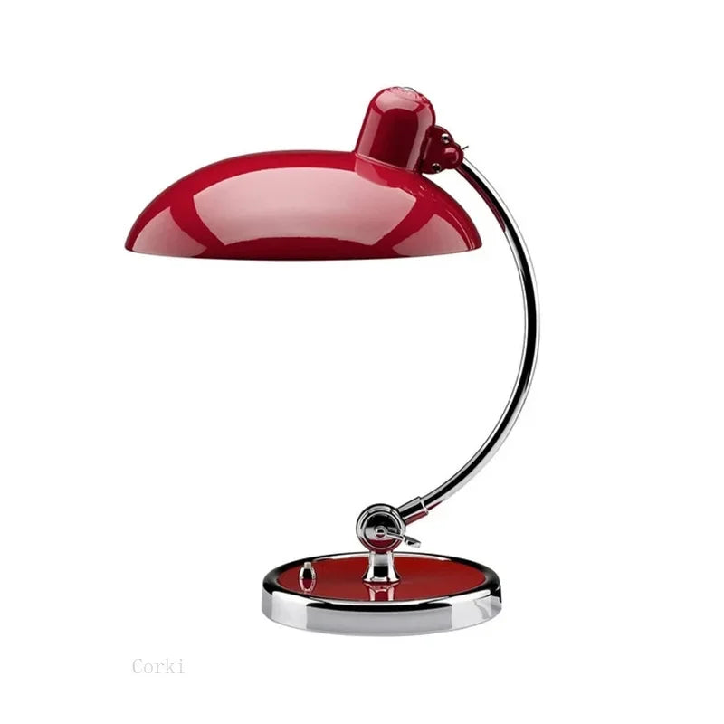 Lámpara de escritorio danesa vintage con brazo oscilante, pinza de sujeción, luz de mesa retro artística para oficina