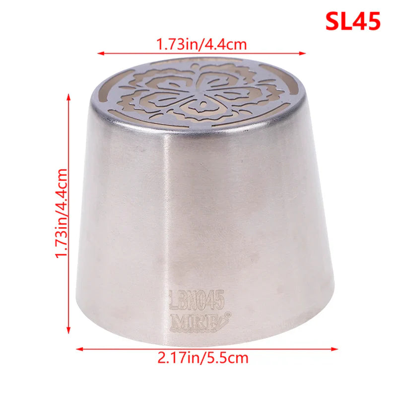 1Pc Stainless Steel Russian Piping Tip | Christmas Cake Icing Nozzle for Cupcake Decorating