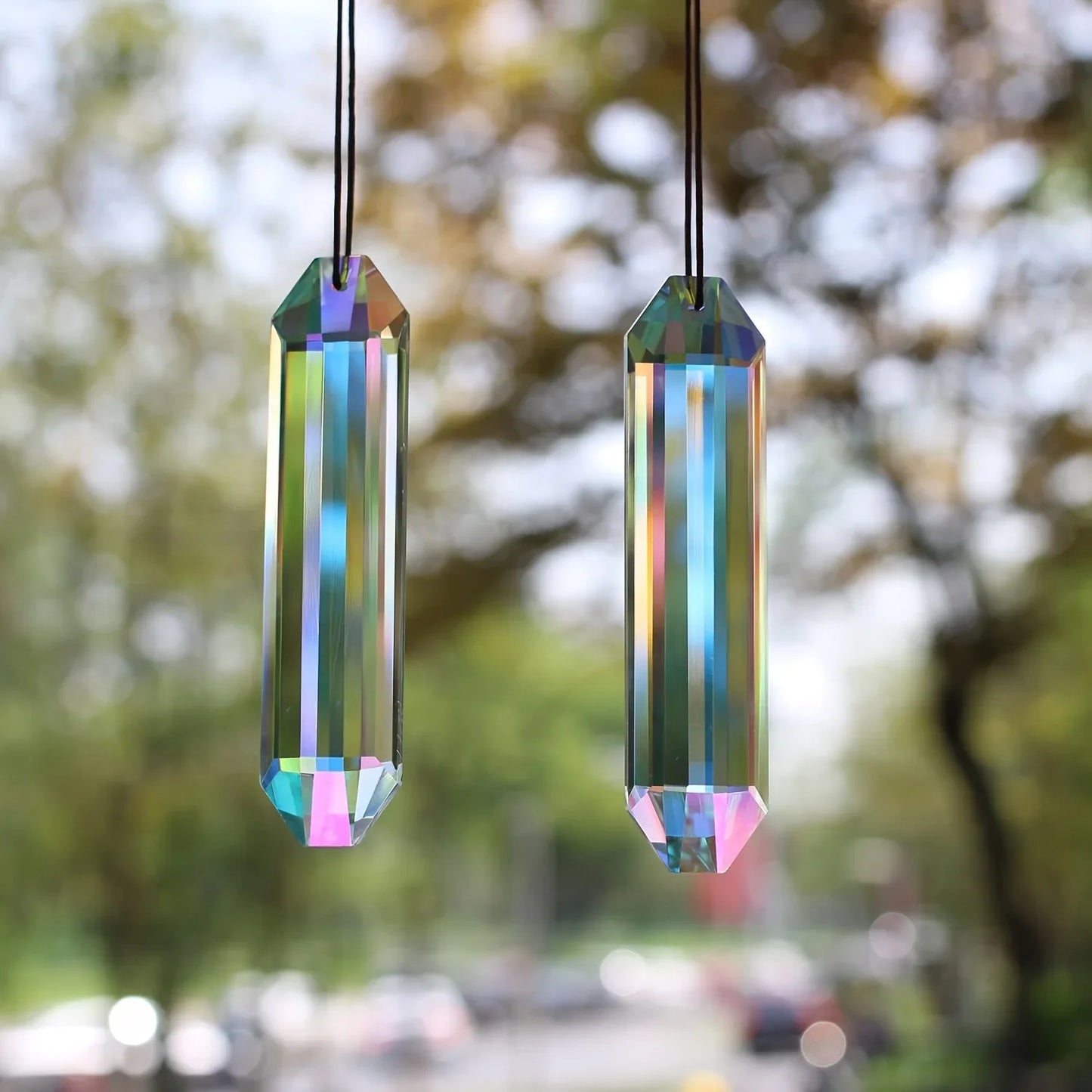 Lot de 2 attrape-soleil en cristal de 12 mm pour décoration de mariage ou de fête à la maison