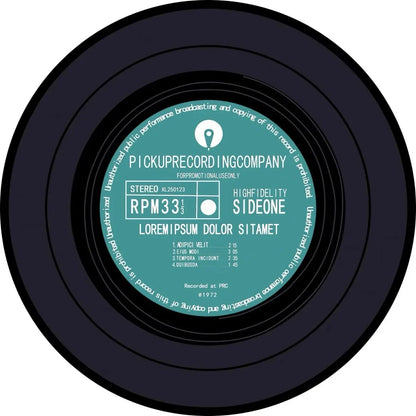 Tapis rond VIKAMA Record Music Cd Tapis de sol pour chaise de jeu Chambre décorée Salon Grande surface Tapis antidérapant