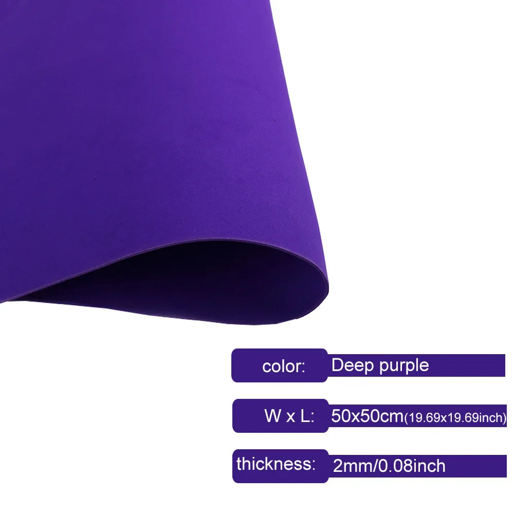 Colorful EVA Foam Sheets 2mm | 50x50cm Craft Foam Paper for DIY Projects