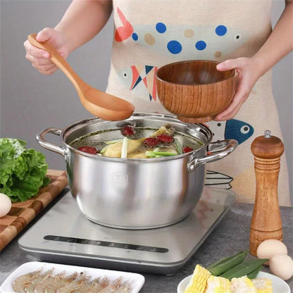 SUS304 acier inoxydable double couche épaissie tiroir de cage à la vapeur Mantou petite casserole à vapeur marmite à soupe autocuiseur