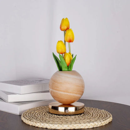 Tulip LED Night Light USB Rechargeable Desk Table Lamp for Bedroom & Holiday Decor