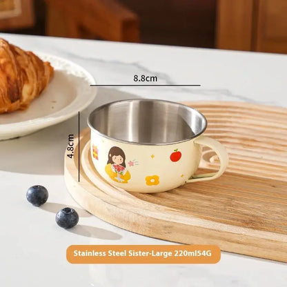 Kids Stainless Steel Cup | Anti-Scalding Mini Mug for Toddlers