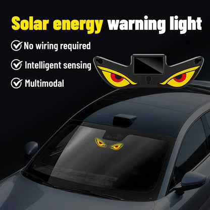 Solar Demon's Eye Car Dynamic LED Light | No Wiring Moving Eyes Car Decoration