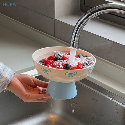 High-End Fruit Drain Tray | Decorative Dried Fruit Plate for Living Room