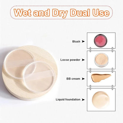 Silicone Makeup Puff Set | Non-Absorbent Beauty Blender for Liquid Foundation