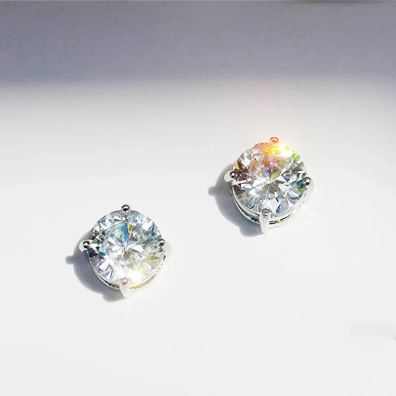 Magnetic Stud Earrings for Men and Women | Non Pierced Crystal Clip On Earrings