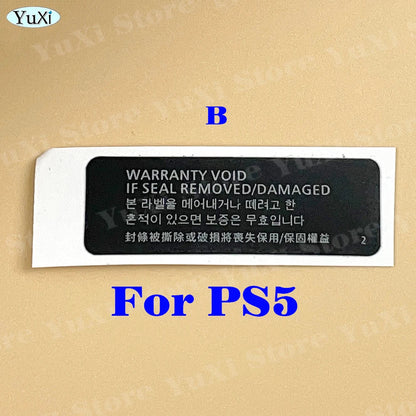 Console Seal Warranty Sticker Kit for PS4 Pro, PS4 Slim, PS5, PS3 | Game Console Label & Barcode Replacement Set