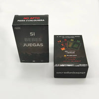 New Arrival Paper Board Game Drinking Cards Game In Spanish Adult Drunk Card For Party
