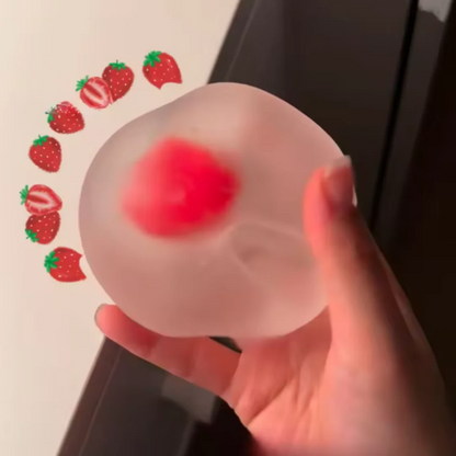 Strawberry Mochi Squeeze Toy – Slow Rebound Stress Relief