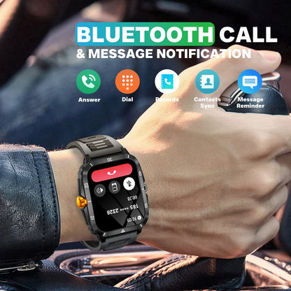 Men’s Smart Watch 3ATM Waterproof with Heart Rate, Blood Pressure & 100+ Sport Modes