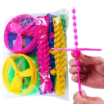 Colorful Bamboo Dragonfly Push Toys | 10/20 Pack Party Favors
