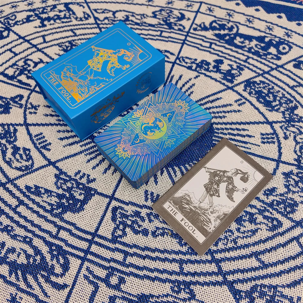 Jeu de société élégant, cartes de tarot avec dorure, bon cadeau, cartes d'oracle divinatoires, pour prédire l'avenir et l'amour