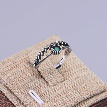 VENTFILLE 925 Sterling Silver Irregular Ring | Geometric Minimalist Jewelry for Women