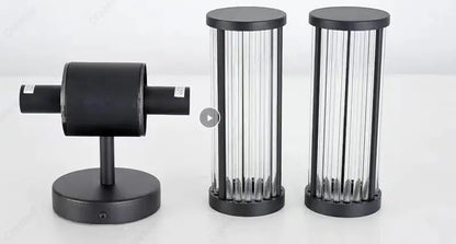 Lampe murale LED moderne créative et simple en cristal européen pour salon, bureau, chambre à coucher, chevet, éclairage décoratif