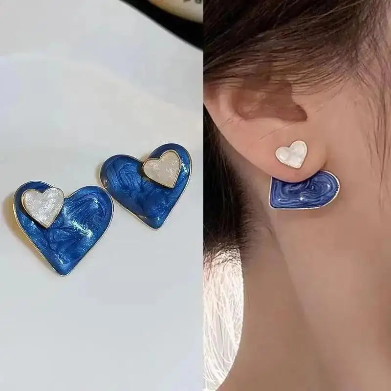 Korean Fashion Seven Star Zircon Earrings | Luxury Crystal Stars Stud Earrings