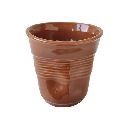 6.7oz Korean Style Cups and Mugs Coffee Mug White Ceramic Nordic Wrinkle Cup 200ml Drinking Coffe Tumbler English Letter Gift