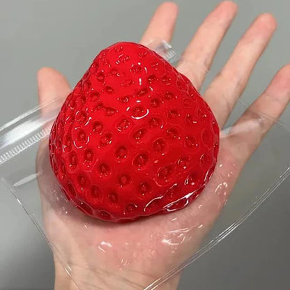 Strawberry Taba Squishy Toy | Slow Rebound Stress Relief Fidget for Kids and Adults
