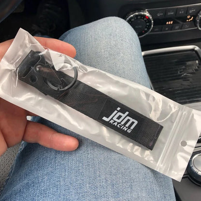 Nylon Key Strap Embroidery Lanyard | JDM Racing Car Keychain