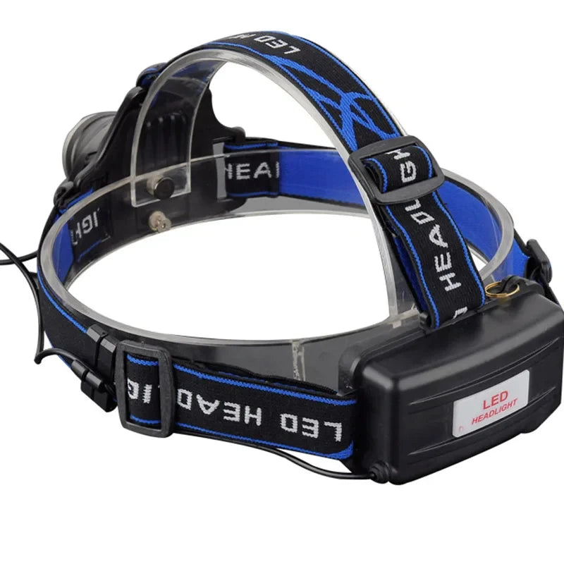 Powerful LED Headlamp Zoomable Rechargeable Waterproof for Camping Fishing