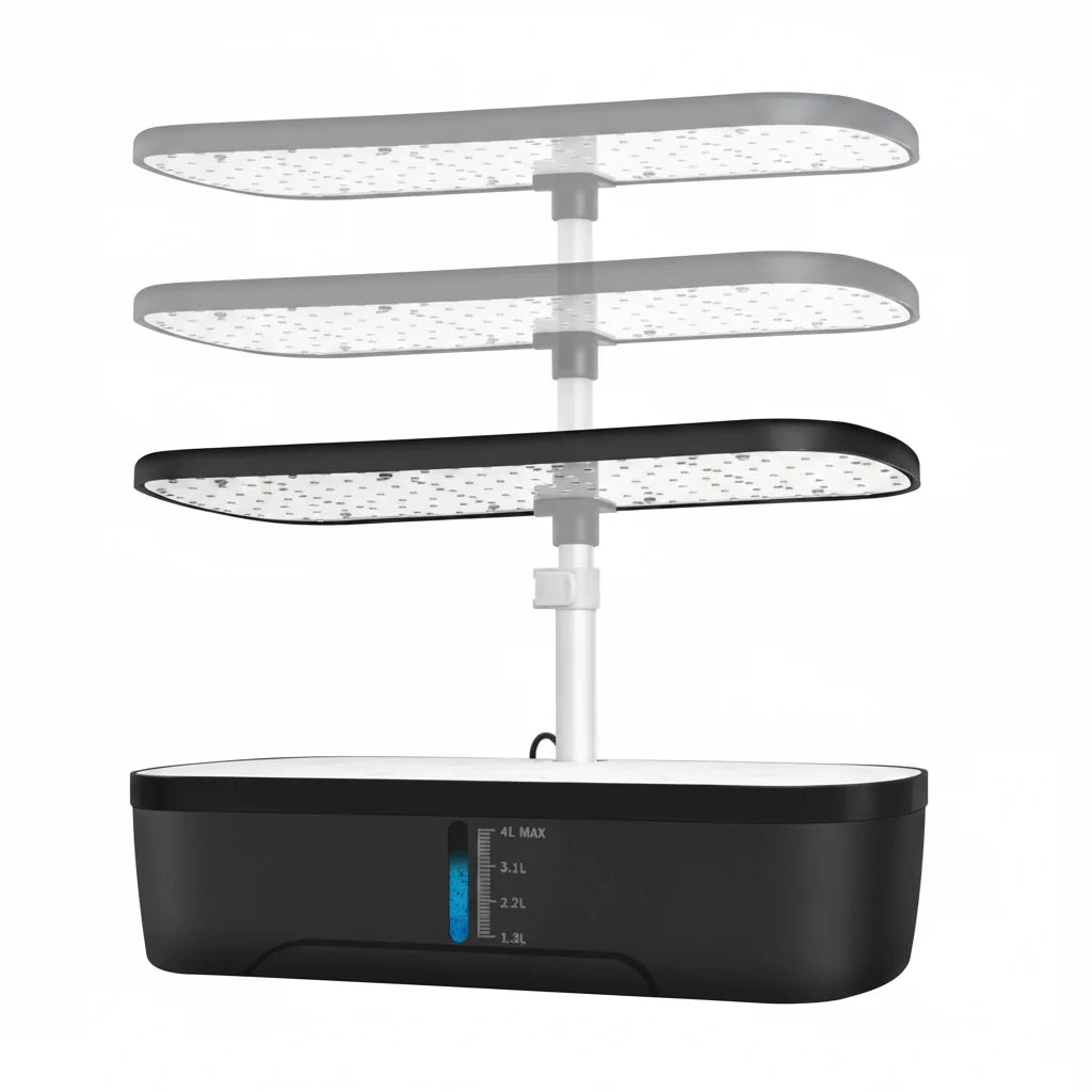 12 Pod Hydroponic Growing System Indoor Herb Garden LED Grow Light Timer