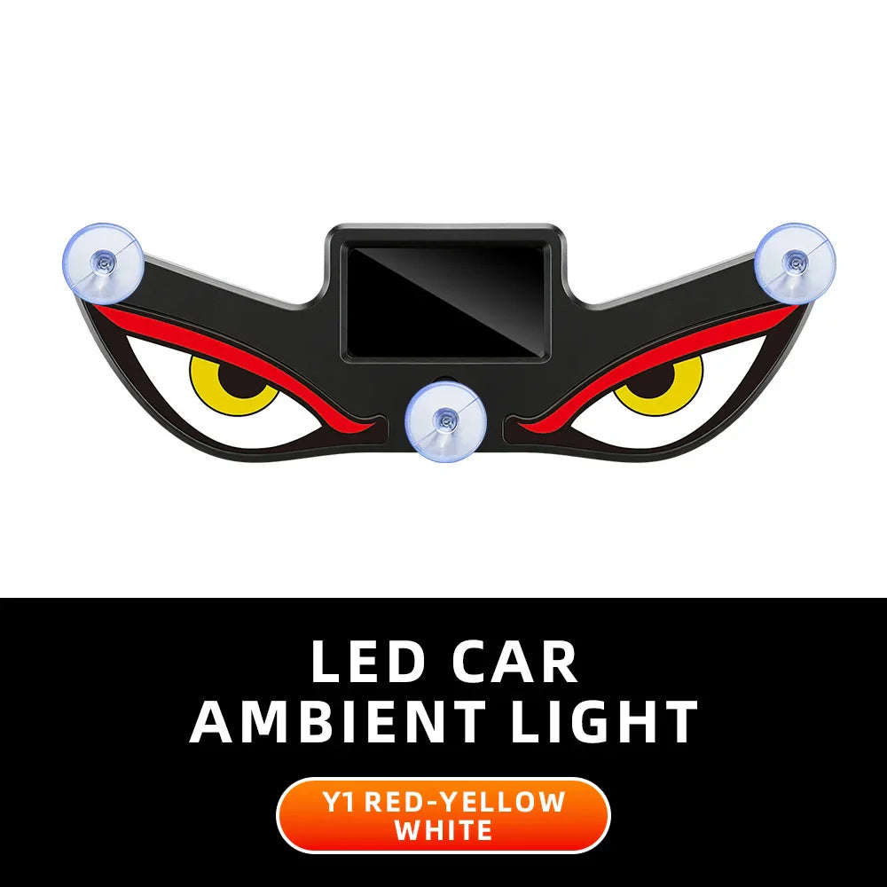 Solar Devil’s Eye Car Window Light | USB-C Rechargeable Flashing Warning Lamp