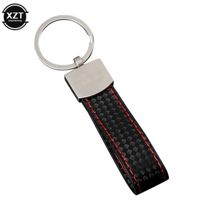 WYMECT Leather Car Keychain | Stylish Key Ring for Audi VW BMW