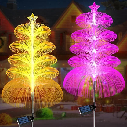 Solar Jellyfish Garden Lights Outdoor Color Changing LED Landscape Pathway Lamp