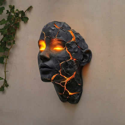 Halloween LED Broken Soul Wall Lamp Night Light Bathroom Reading Studying Hallway