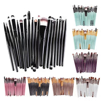 20-Piece Eye Makeup Brush Set | Complete Eye Shadow & Eyeliner Tools