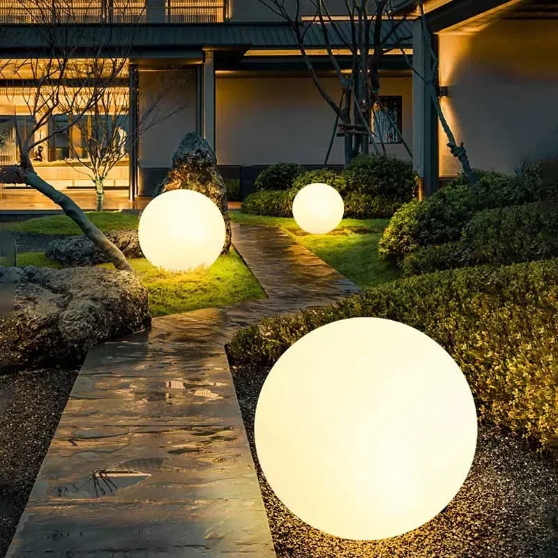 Solar LED Ball Light RGB Outdoor Waterproof Lawn Pool Garden Lamp with Remote