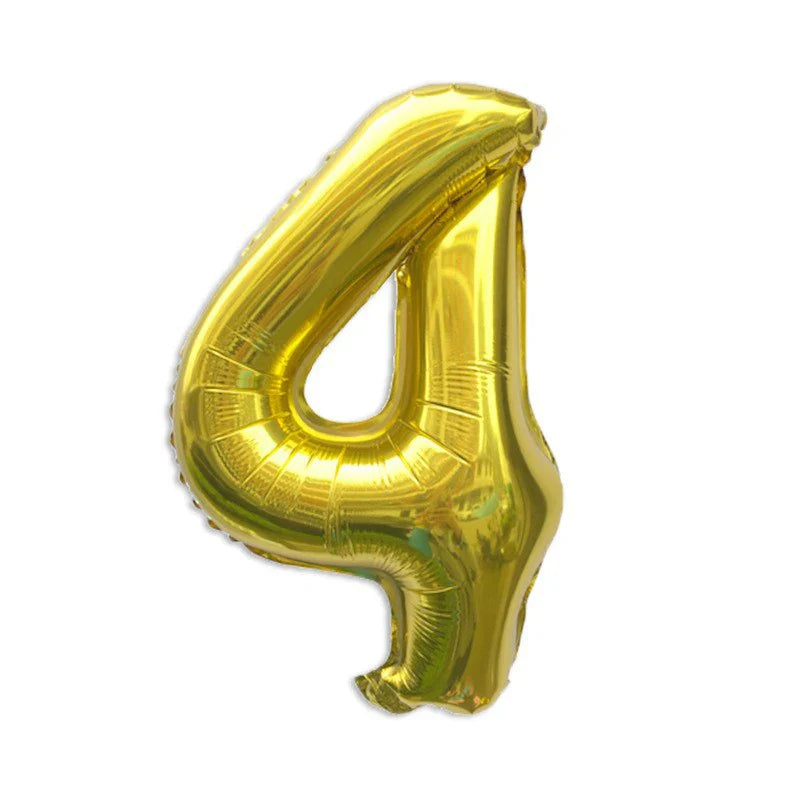 32 Inch Gold Foil Number Balloons 0-9 | Birthday Party Decorations