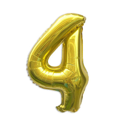 32 Inch Gold Foil Number Balloons 0-9 | Birthday Party Decorations