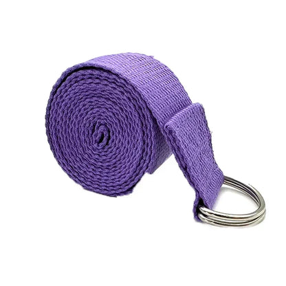 Yoga Strap with D Ring Buckle | Adjustable Stretching Belt for Flexibility